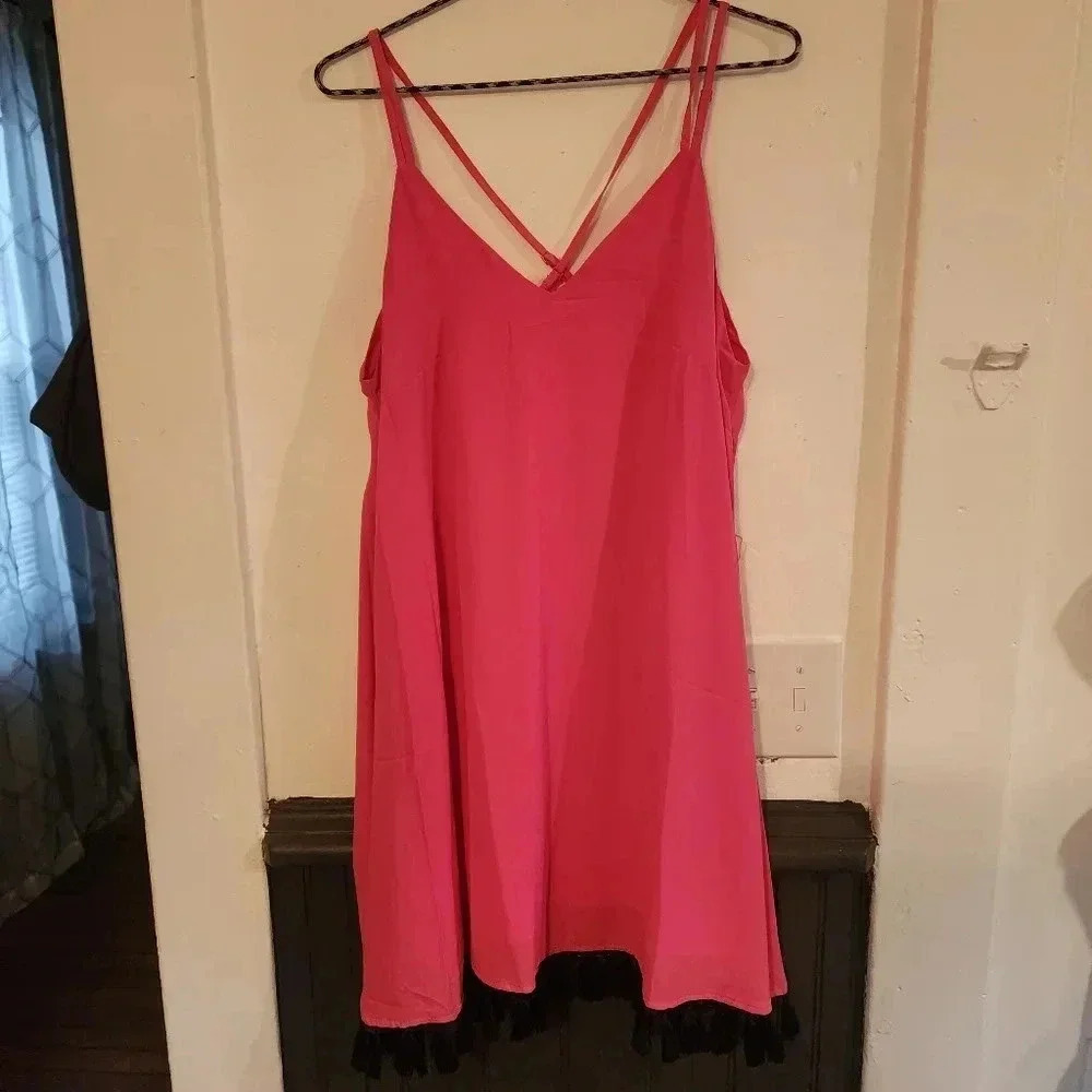 Wholesale lot! Pink tassel dresses by Strut & Bolt. Sizes Small &‎ Medium - Picture 2 of 6